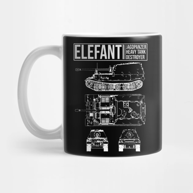 ELEFANT HEAVY TANK DESTROYER by theanomalius_merch